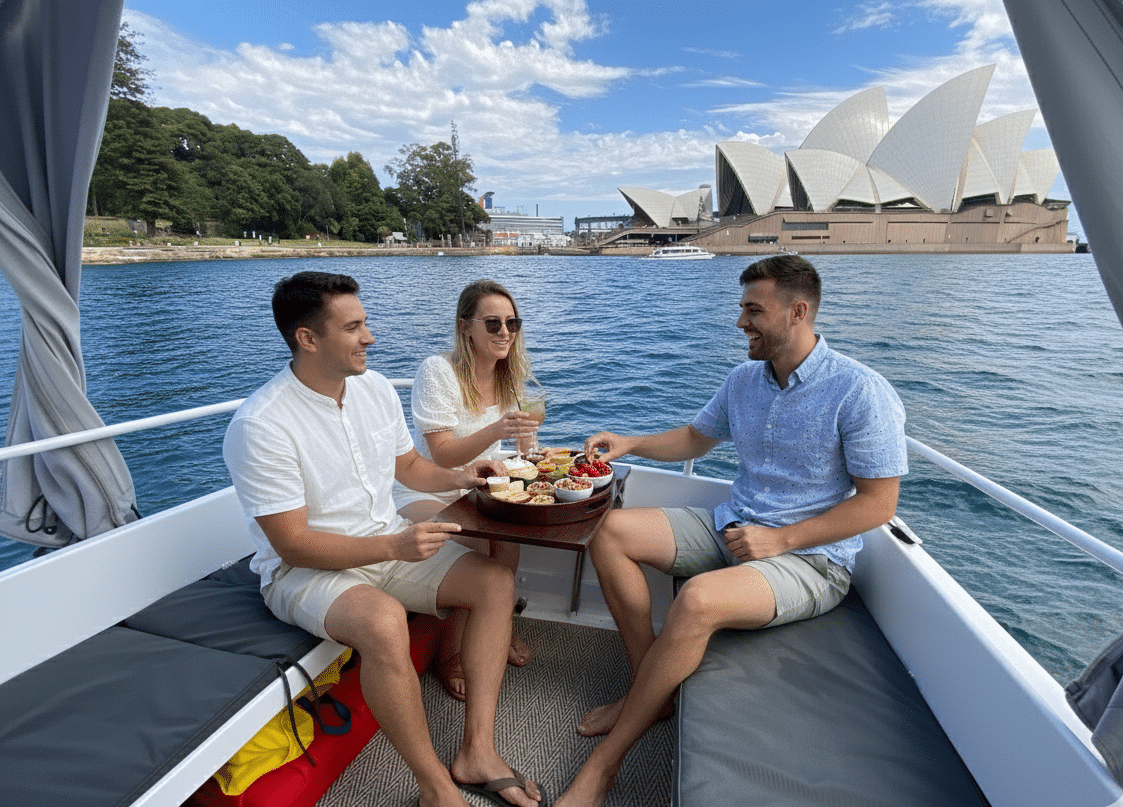 The Day Boat 5 Day boat cruising Sydney Harbour, no licence required