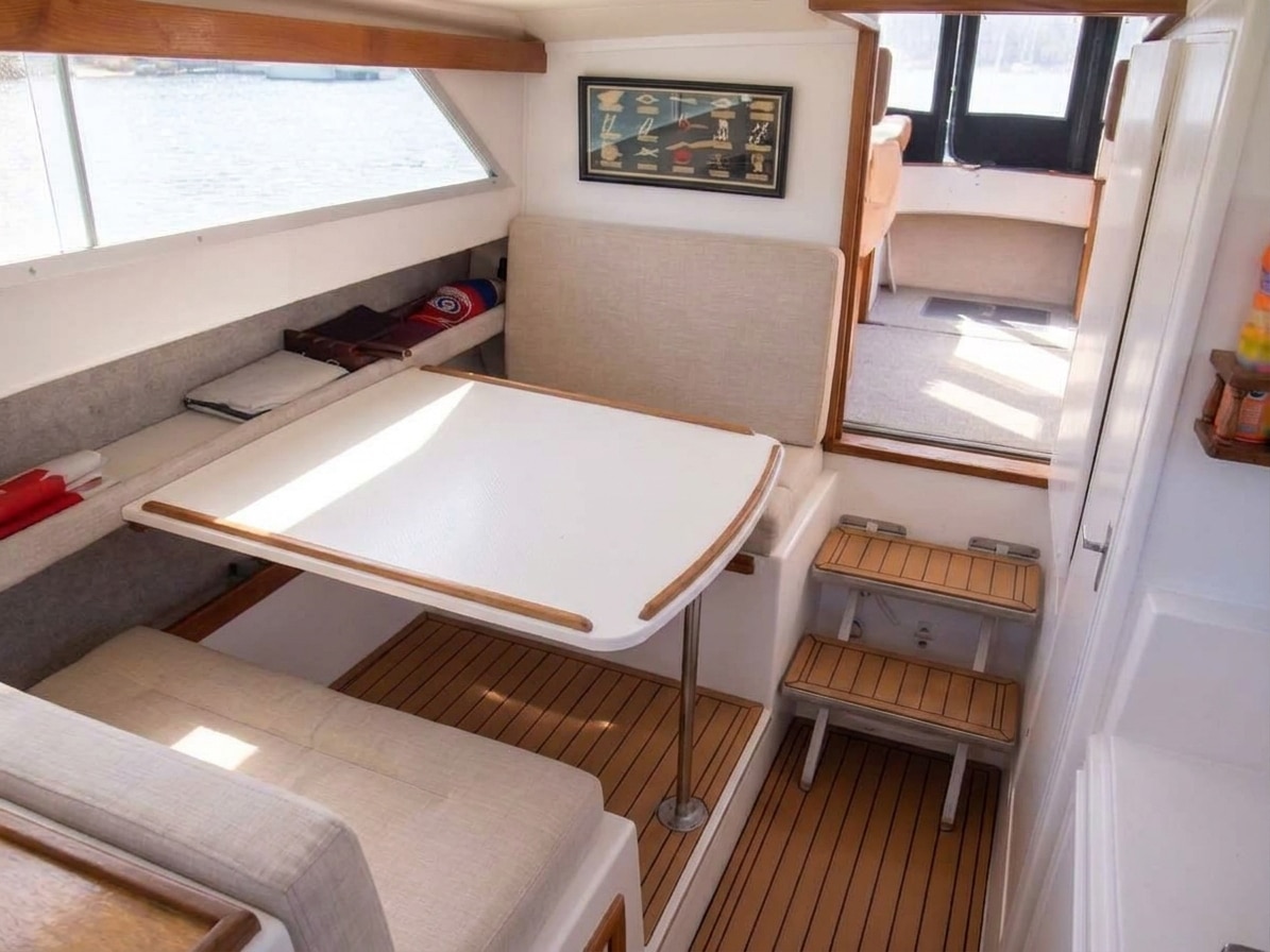 Dining table and seating on Marlow